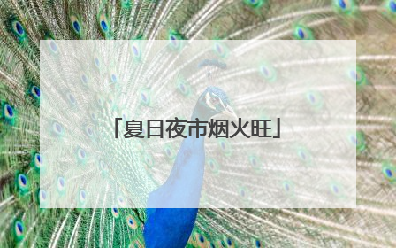 夏日夜市烟火旺