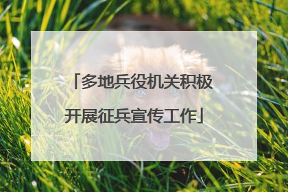 多地兵役机关积极开展征兵宣传工作