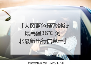 大风蓝色预警继续 最高温36℃ 河北最新出行信息→