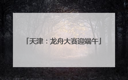 天津：龙舟大赛迎端午