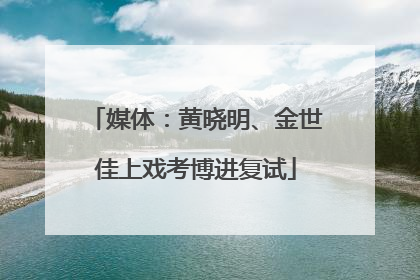 媒体：黄晓明、金世佳上戏考博进复试