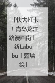 快去打卡！青岛龙江路漫画街上新Labubu主题墙绘