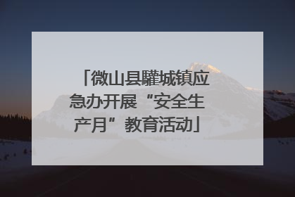 微山县驩城镇应急办开展“安全生产月”教育活动
