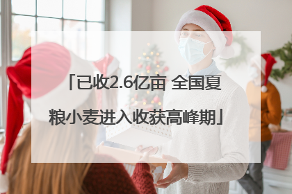 已收2.6亿亩 全国夏粮小麦进入收获高峰期