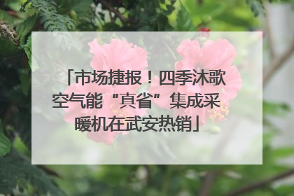 市场捷报！四季沐歌空气能“真省”集成采暖机在武安热销
