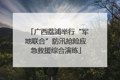 广西荔浦举行“军地联合”防汛抢险应急救援综合演练