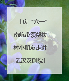 庆“六一”南航带领帮扶村小朋友走进武汉汉剧院