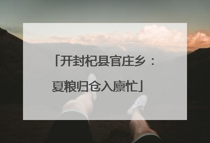 开封杞县官庄乡：夏粮归仓入廪忙
