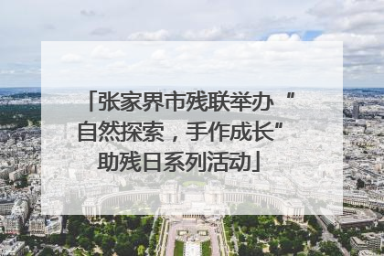 张家界市残联举办“自然探索，手作成长”助残日系列活动