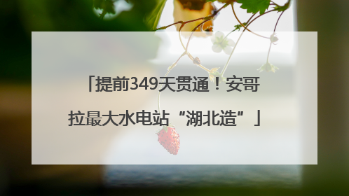 提前349天贯通！安哥拉最大水电站“湖北造”