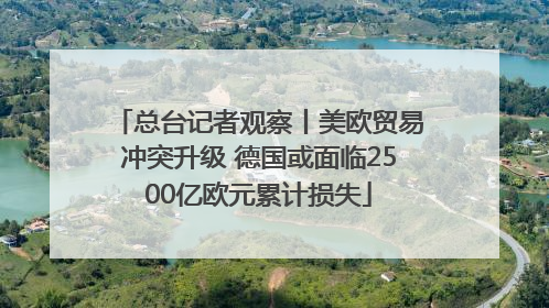 总台记者观察丨美欧贸易冲突升级 德国或面临2500亿欧元累计损失