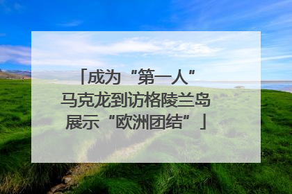 成为“第一人” 马克龙到访格陵兰岛展示“欧洲团结”