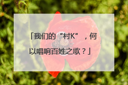 我们的“村K”，何以唱响百姓之歌？