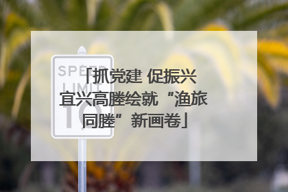 抓党建 促振兴 宜兴高塍绘就“渔旅同塍”新画卷