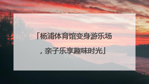 杨浦体育馆变身游乐场，亲子乐享趣味时光