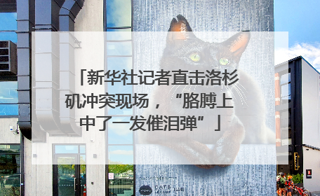 新华社记者直击洛杉矶冲突现场，“胳膊上中了一发催泪弹”