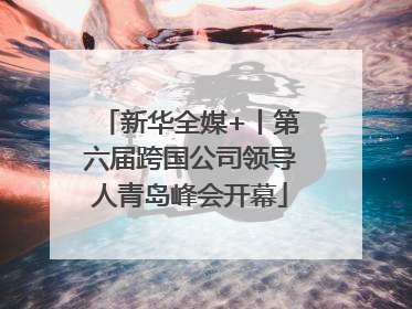 新华全媒+丨第六届跨国公司领导人青岛峰会开幕