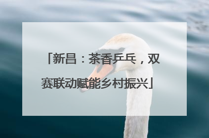 新昌：茶香乒乓，双赛联动赋能乡村振兴