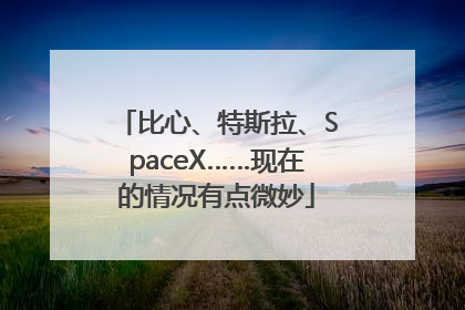 比心、特斯拉、SpaceX……现在的情况有点微妙