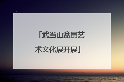 武当山盆景艺术文化展开展