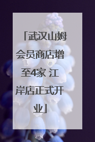 武汉山姆会员商店增至4家 江岸店正式开业