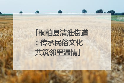 桐柏县清淮街道：传承民俗文化 共筑邻里温情