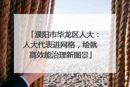 濮阳市华龙区人大：人大代表进网格，绘就高效能治理新图景