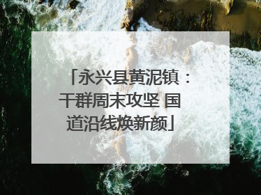 永兴县黄泥镇：干群周末攻坚 国道沿线焕新颜