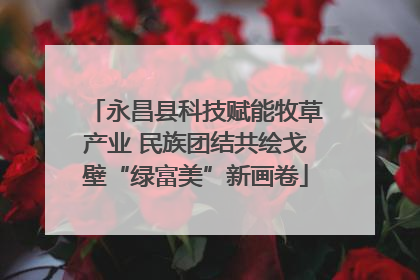 永昌县科技赋能牧草产业 民族团结共绘戈壁“绿富美”新画卷