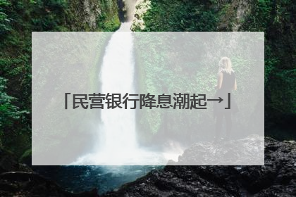 民营银行降息潮起→