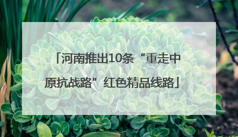 河南推出10条“重走中原抗战路”红色精品线路