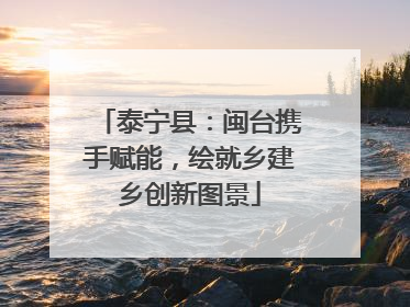 泰宁县：闽台携手赋能，绘就乡建乡创新图景