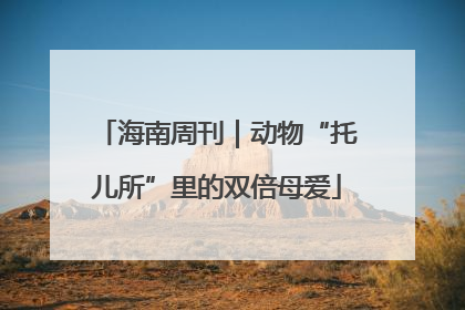 海南周刊｜动物“托儿所”里的双倍母爱