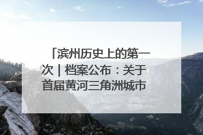 滨州历史上的第一次｜档案公布：关于首届黄河三角洲城市经济博览会暨发展论坛情况的总结报告