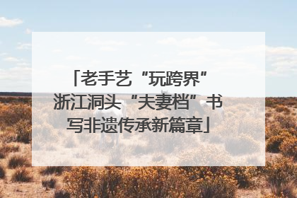 老手艺“玩跨界” 浙江洞头“夫妻档”书写非遗传承新篇章