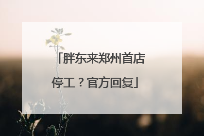 胖东来郑州首店停工？官方回复