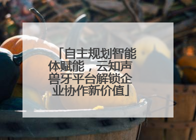 自主规划智能体赋能，云知声兽牙平台解锁企业协作新价值