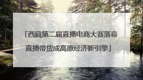 西藏第二届直播电商大赛落幕 直播带货成高原经济新引擎