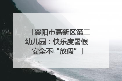 襄阳市高新区第二幼儿园：快乐度暑假 安全不“放假”