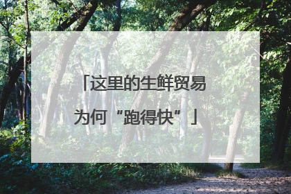 这里的生鲜贸易为何“跑得快”