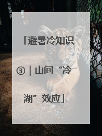 避暑冷知识③｜山间“冷湖”效应