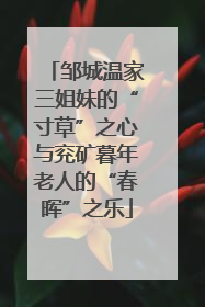 邹城温家三姐妹的“寸草”之心与兖矿暮年老人的“春晖”之乐