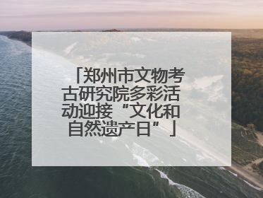 郑州市文物考古研究院多彩活动迎接“文化和自然遗产日”