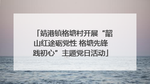 靖港镇格塘村开展“韶山红途砺党性 格塘先锋践初心”主题党日活动