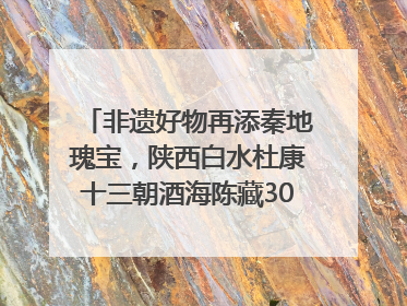 非遗好物再添秦地瑰宝，陕西白水杜康十三朝酒海陈藏30年别具一格