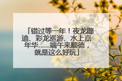 错过等一年！夜龙蹦迪、彩龙巡游、水上嘉年华……端午来顺德，就是这么好玩