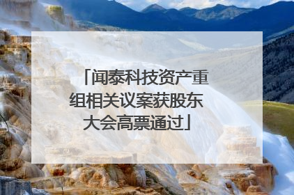 闻泰科技资产重组相关议案获股东大会高票通过