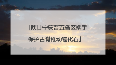 陕甘宁蒙晋五省区携手保护古脊椎动物化石