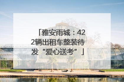 雅安雨城：422辆出租车整装待发“爱心送考”