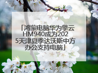 鸿蒙电脑华为擎云 HM940成为2025天津夏季达沃斯中方办公支持电脑